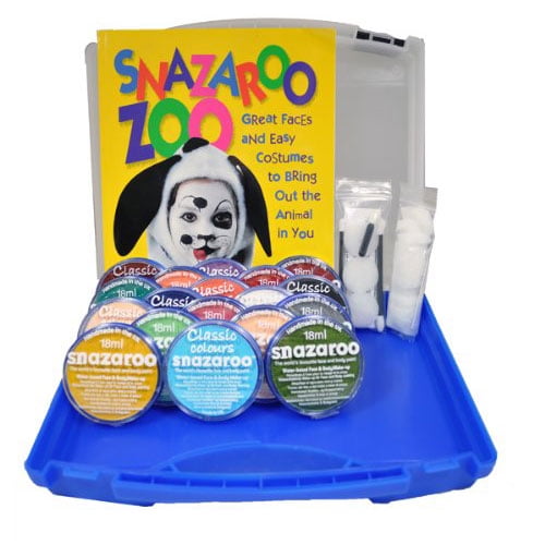 Snazaroo 18 Color Professional Face Painting Set w/ Case Sparkle