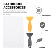 Zcyifa bathtub nonslip stickers 6Pcs Anti-Slip Shower Stickers Safety Strips with Scrapers for Bath Tub Shower Stairs