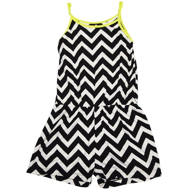 Flowers by Zoe Girls' Spaghetti Strap Tank Romper Choose from 5