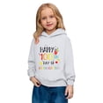 thumbnail image 7 of XAOFW Children's Hoodies Sweatshirts 100 Days Of School Print Fashionable Hoodie Everyday Relaxed Fit Pullover Long Sleeve Hooded Sweatshirt Soft Breathable Holiday Vacation Top, 7 of 7