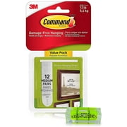 Command Picture Hanging Kit| 3m Damage-Free Strips & Leveler| 12-Pair | Perfect for Hanging Small & Medium Frames, Photos, Pictures on Walls/Drywalls & More| No Nail/Hook Damage