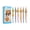 Colorful Kapi, variant on 6PCS Thermal Erasable Blue Pens Nighttime Visible Design Comfortable Grip for Students Professional