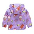 thumbnail image 3 of Kiijoy Boys Girls Windbreaker Cartoon Print Lightweight Raincoat Hooded Jacket, Sizes 18-24M, 3 of 3