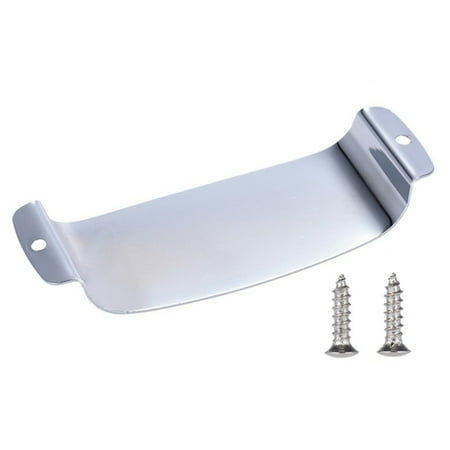 

1Pcs Steel Electric Guitar Pickup Cover Protector for Jazz Electric for with 2 Screws Silver