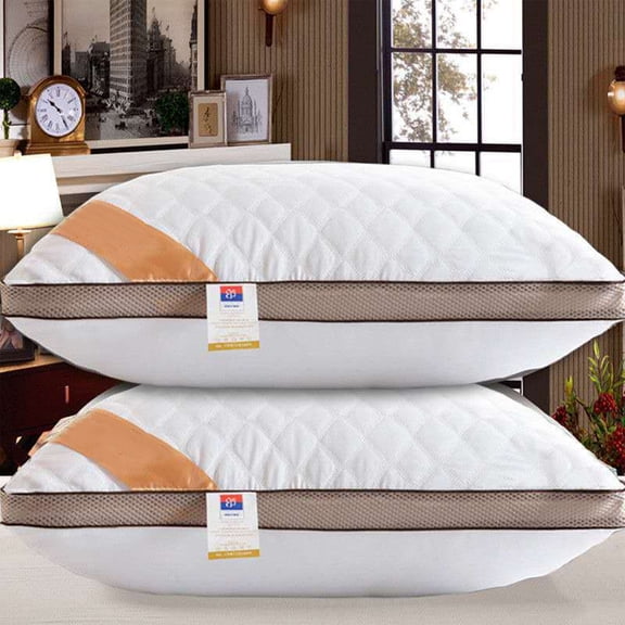 Herrnalise Hotel Collection Pillows,Soft and Supportive Pillows,19"x30" Bed Pillows Cotton Soft Feather Down Pillows King Size Pillows for Side/Back Sleeper,Breathable and Skin-Friendly
