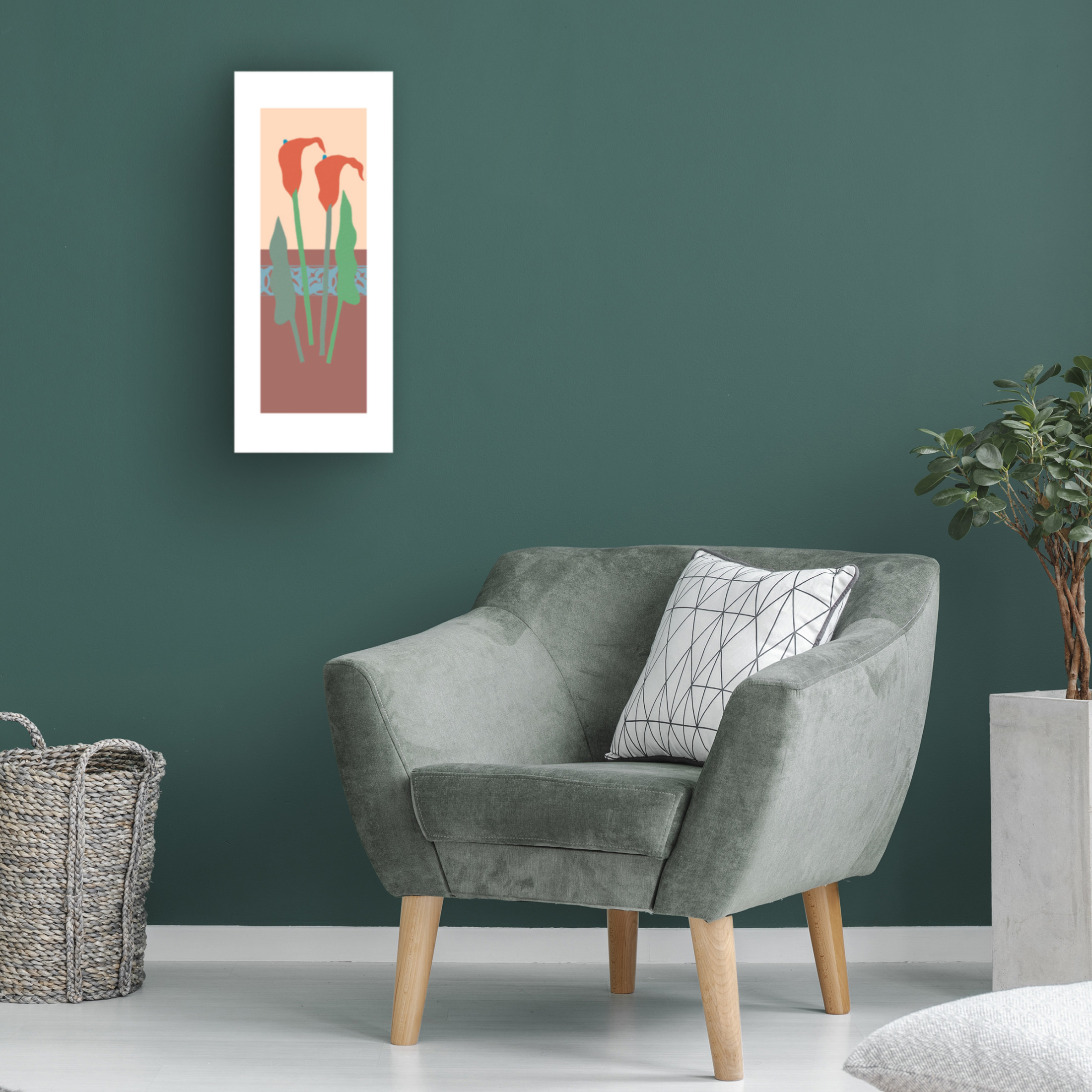 Trademark Fine Art Alonzo Saunders  Floating Floral II Canvas Wall Art