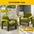 thumbnail image 4 of SEYNAR Chaise d'Appoint en Velours de Style Mi-Siècle pour Salon, Adulte (Vert), 4 of 5