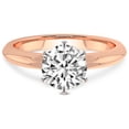 thumbnail image 5 of IGI Certified 2 Carat Round Shape Lab Grown Diamond Engagement Ring | 14K Rose Gold | Alora Solitaire Diamond Ring | FG-VS1-VS2 Quality Friendly Diamonds, 5 of 7