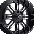 thumbnail image 4 of 17x9 TIS 535MB Gloss Black Machined Face Wheel 5x4.5/5x5 (-12mm), 4 of 5