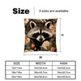 thumbnail image 5 of Raccoon Velvet Throw Pillows Set of 2 - Decorative Pillows with Unique Patterns for Sofa Couch Bed - Pillow Covers - Available in 16x16, 18x18, 20x20 Inches, 5 of 6