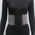 thumbnail image 4 of Women's Shiny Rhinestone Corset Belt Mens Leather Belt Size 38 Belt No Holes for Men Designer Belts Belts That You Can Change The Belt Buckle Small Belt Click It Belt Belt for Metal Working Dark, 4 of 4