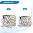 thumbnail image 4 of FORMRS 15-15.6 inch Laptop Sleeve Case Soft Carrying Quilted Computer Bag Cover, Green Wildflower Pattern, 4 of 7