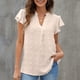 thumbnail image 2 of Blusa con cuello en V Nikou para mujer con mangas con volantes, 2 of 6