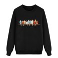 thumbnail image 4 of Tiweut Vintage Birds Sweatshirt Gift for Women Casual Long Sleeve Tshirt Cute Bird Lover Gifts Pullover Tee Tops,Black,L, 4 of 4
