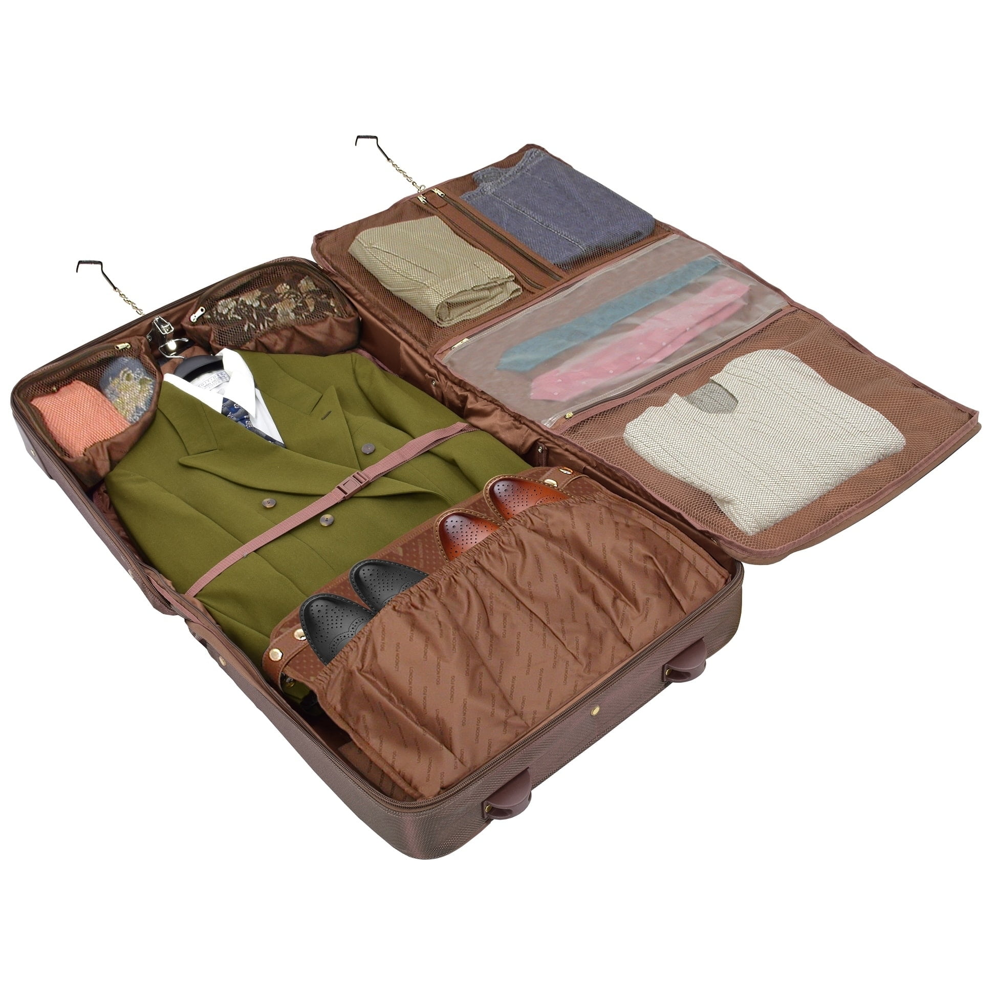 London Fog Kensington Ultra Lightweight Collection 44inch Wheeled Garment Bag Bronze London Fog Kensington Ultra Lightweight Collection 44inch Wheeled Garment Bag Bronze