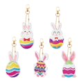 thumbnail image 1 of Cuadros Decorativos Kit de llaveros de Pascua con forma especial completa de bricolaje con pintura de diamante de 14 piezas JShteea Nuevos Originales, 1 of 8