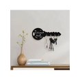 Bohemian Style Wooden Key Rack, Wall-Mounted Key Chain Holder with ...