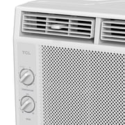TCL 5,000 BTU Mechanical Window Air Conditioner (White) - Two-in-One Cooling & Fan, 7 Temperature Settings, Dual Fan & Cooling Speeds, Compact Fit, Washable Filter, Cools up to 150 Sq ft - W5WM-3