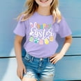 thumbnail image 2 of Easter Shirts for Girls Casual Breathable Blue Eggs-Cavator Graphic Easter Story Tshirt 2026 Children Short Sleeve Tops Funny Rabbit Easter T Shirts, 2 of 6