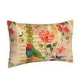 thumbnail image 2 of Bixox Vintage Bird Printed Pillow Protector,Super Soft Ideal for Home,Guests,Rentals - 16"x24", 2 of 8
