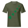 thumbnail image 3 of Bowake T-Shirt Trèfle de la Saint-Patrick pour Femmes Col Rond Imprimé Trèfle Tee Décontracté Manches Courtes Festival T-Shirts, 3 of 6