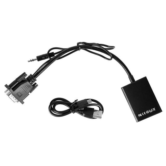 Cable adaptador convertidor VGA a HDMI Ticfox Señal analógica de línea de Audio y video Digital HD 1080P