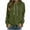 Solid Color, variant on DailyTrove Women Half Zip Stand Collar Sweatshirt Raglan Long Sleeve Pullover With Pocket
