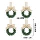 thumbnail image 3 of Juego de 12 coronas navideñas para centro comercial, mini coronas para gabinetes de cocina, anillos de velas con frutos rojos, pequeñas coronas decorativas para gabinetes de cocina, pequeñas coronas, 3 of 3