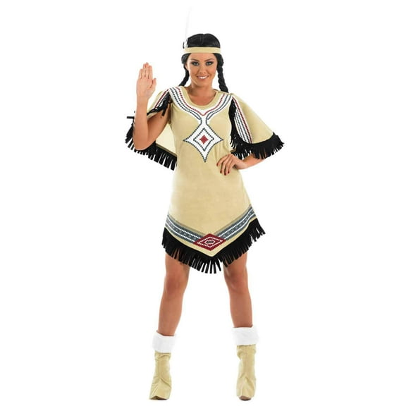 Fun Shack Indigenous Cape Dress Womens Halloween Costume For Womens White XX-Large