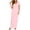*Pink, variant on VBVC Women's Short Sleeve Crew Neck Maxi Nightgown, Ladies' Soft Stretchy Long Lounge Dress, Sleepwear Casual Home Dress For Women,Black,S-2XL