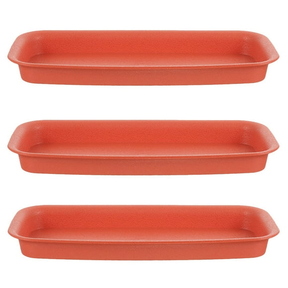 Bandeja de soporte para maceta, bandeja de plástico reutilizable para maceta, platillo para plantas, contenedor para maceta, 3 uds.
