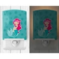 thumbnail image 2 of Beach Mermaid Pink Hair Ceramic Night Light, 2 of 2