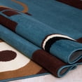 thumbnail image 3 of Allstar blue Area Rug. Contemporary. Abstract. Traditional. Formal. Shapes. Spirals. Circles (7' 7" x 10' 6"), 3 of 7
