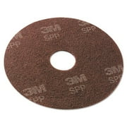 Scotch-Brite Surface Preparation Pad, 13" Diameter, Maroon, 10/Carton