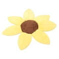 thumbnail image 4 of Soporte para la cabeza del baño del bebé con forma de girasol, esponja de felpa corta, suave y agradable para la piel, almohadilla de baño con forma de flor para la ducha, 4 of 15