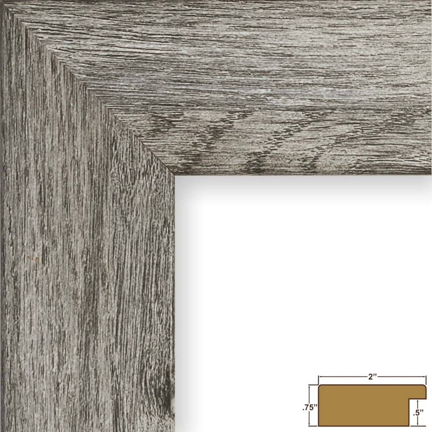 Craig Frames Bauhaus 200, 18 x 24 Inches Picture Frame, Gray Barnwood