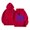 Red, variant on COMVALUE Puff Hoodie for Women, Cute Palm Pink Graphic Pullover Sweatshirt (Navy, XXL)