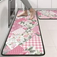 thumbnail image 2 of Kitchen Rugs Sets Of 2,Pioneer Flower Floral Print Pattern Anti Fatigue Kitchen Mat Rugs Non Slip Washable,Decorative Kitchen Floor Mats for Kitchen,Sink,Laundry,17"x47"+17"x47", 2 of 5