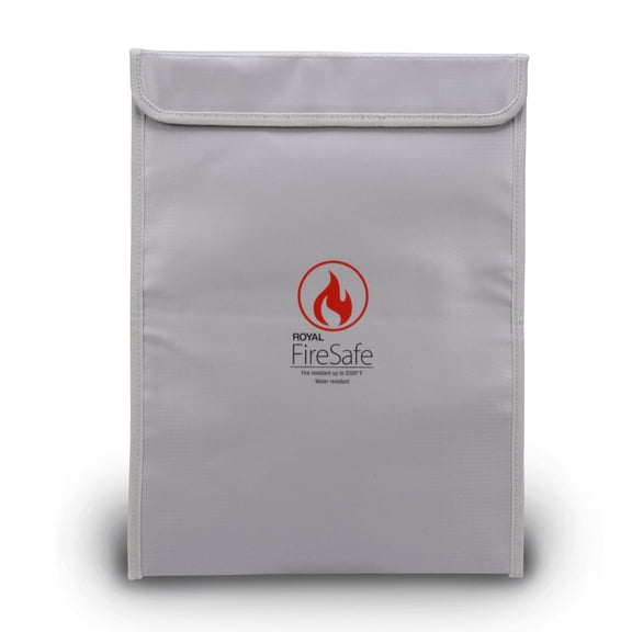 Royal Consumer Products FB15 Water Resistant Silicone Coated Fire-Resistant Bag, Gray