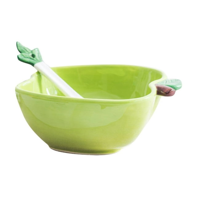 Tableware Ceramic Bowl Set for Kitchen Use Hand Painted Home Tableware with Fruit Motif Versatile Serving Bowls for Snacks and Desserts Durable Stoneware Dishware