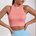 thumbnail image 4 of AherBiu Workout Tops for Women Cropped Ribbed Sports Bra Tank Top Sleeveless Athletic Cami Shirt, 4 of 7