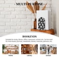 thumbnail image 7 of Pofeuu Lilies Flowers Print Large Bookend Hold Heavy Books- Wood Bookends for Heavy Books Heavy Duty Book Ends Wood Bookends for Office Desk Non-Skid, 7 of 7