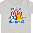 thumbnail image 4 of Inktastic Its My Birthday Circus Tent with Lion 2 Years Old Boys or Girls Toddler T-Shirt, 4 of 5