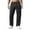 Black, variant on Luwomo Mens Jeans Long Straight Wide Leg High Waist Trousers Loose Fit Streetwear Denim Pants Black,L