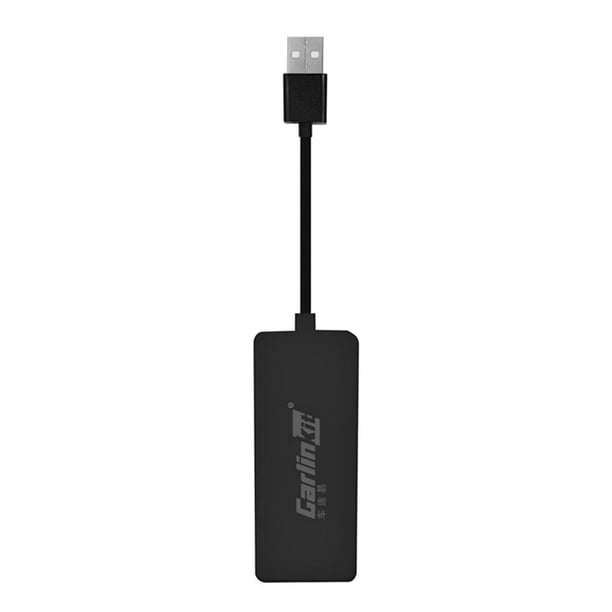 Adaptador automático con cable para CarPlay Dongle para Android Car Multimedia Player Black