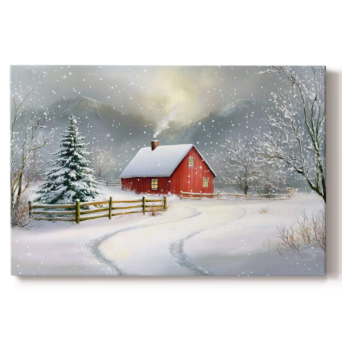 Christmas Holiday Art III- Gallery Wrapped Canvas-XI