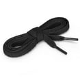 thumbnail image 2 of INSPIRE CHIC 5 Pairs 43.3 Inch Length Plastic Tips Flat Wide Shoelaces Laces Shoestring Black One Size, 2 of 4