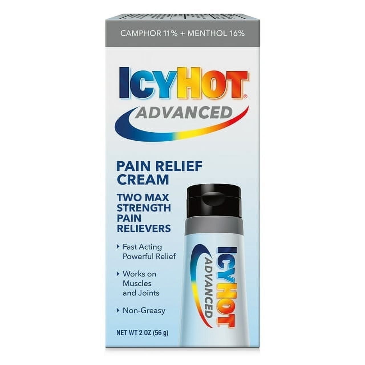 Icy Hot Maximum Strength Advanced Fast Act Pain Relief Cream 2 oz, 5-Pack