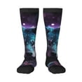 thumbnail image 1 of Balery Purple Sky Wolf Calcetines novedosos Calcetines deportivos Calcetines hasta la rodilla Calcetines de algodón Calcetines originales y geniales, 1 of 6