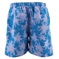 thumbnail image 2 of Men's Board Shorts Sport Beach Swimwear Bathing Suit Slim Fit Trunks (36, #3 Lilac Palms), 2 of 3